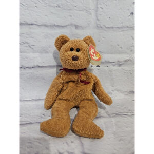 Ty Beanie Baby Curly The Bear Plush Toy Retired